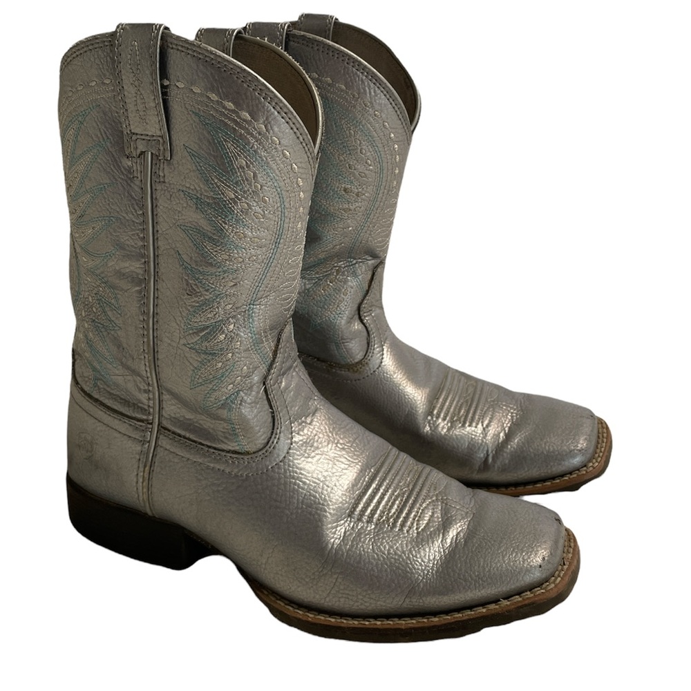 metallic cowboy boots